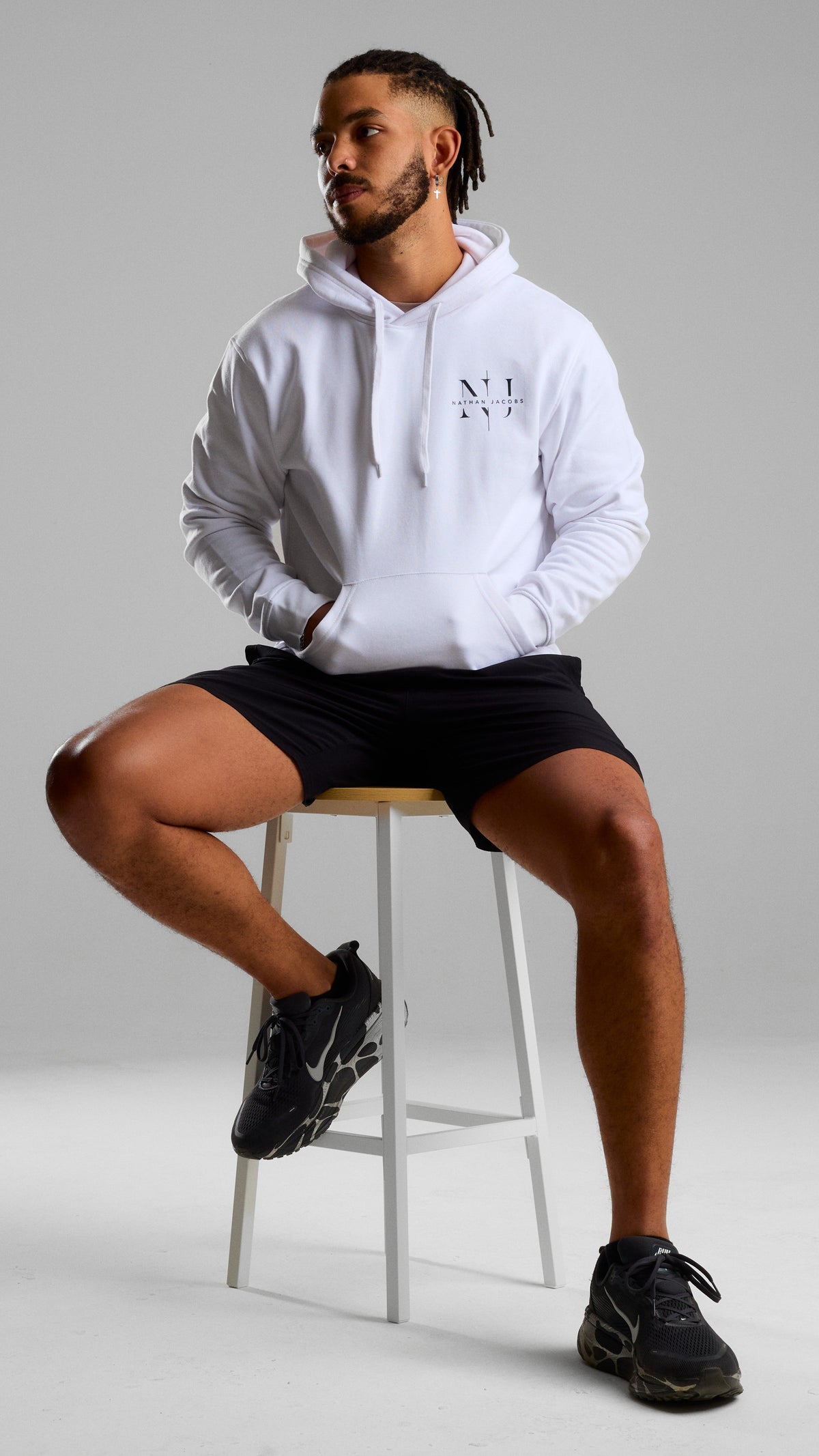 White NJPT FIT Hoodie